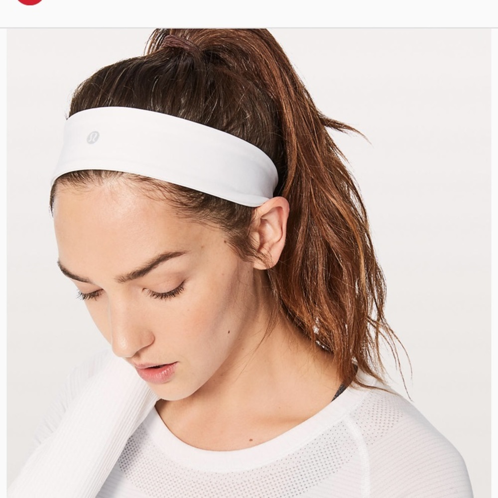 white lululemon headband